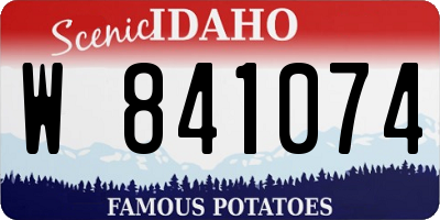 ID license plate W841074