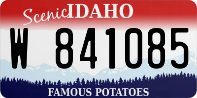 ID license plate W841085