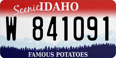ID license plate W841091