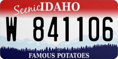 ID license plate W841106
