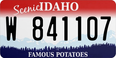 ID license plate W841107