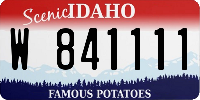 ID license plate W841111