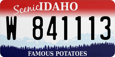 ID license plate W841113