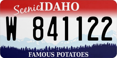 ID license plate W841122