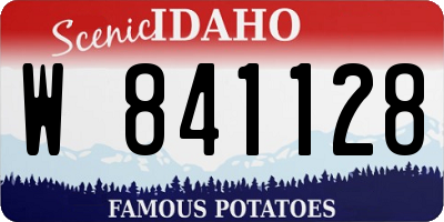 ID license plate W841128