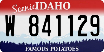 ID license plate W841129