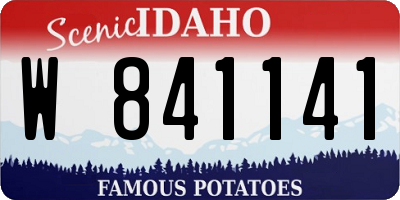 ID license plate W841141