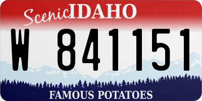 ID license plate W841151