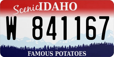 ID license plate W841167