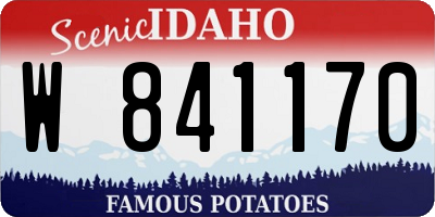 ID license plate W841170