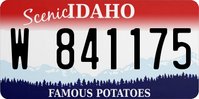 ID license plate W841175