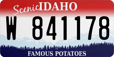 ID license plate W841178