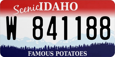 ID license plate W841188