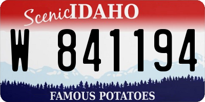 ID license plate W841194