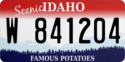 ID license plate W841204