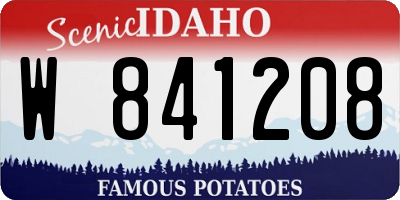 ID license plate W841208
