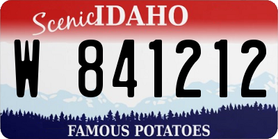 ID license plate W841212