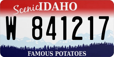 ID license plate W841217