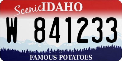 ID license plate W841233