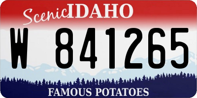 ID license plate W841265