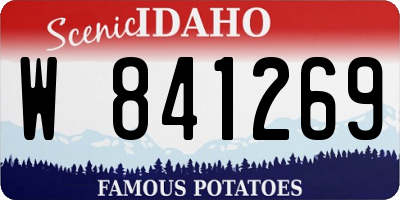 ID license plate W841269