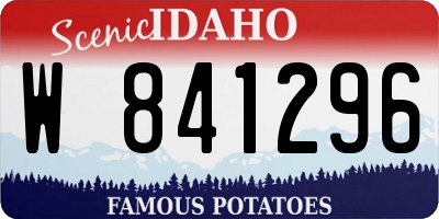 ID license plate W841296