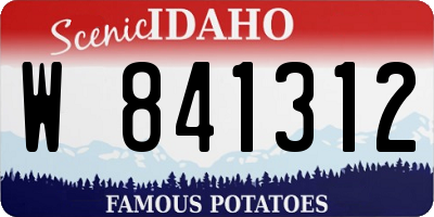 ID license plate W841312