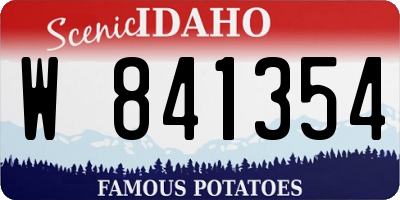 ID license plate W841354