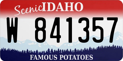 ID license plate W841357
