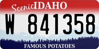 ID license plate W841358