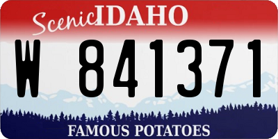 ID license plate W841371