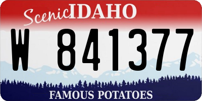 ID license plate W841377