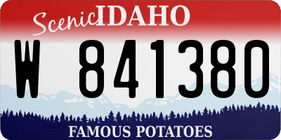 ID license plate W841380