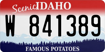 ID license plate W841389