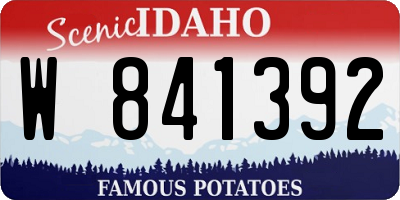 ID license plate W841392