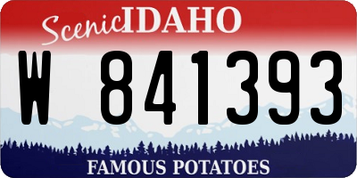 ID license plate W841393