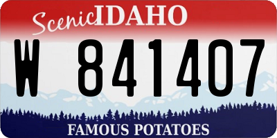 ID license plate W841407