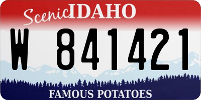 ID license plate W841421
