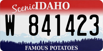ID license plate W841423