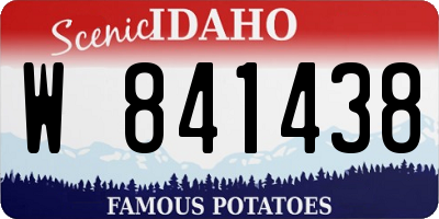 ID license plate W841438