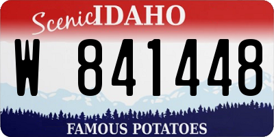 ID license plate W841448