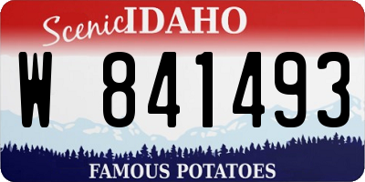 ID license plate W841493