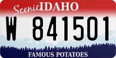 ID license plate W841501