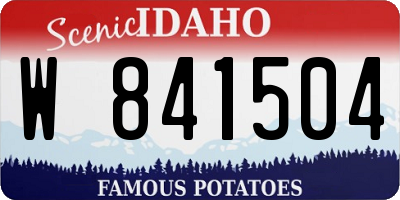 ID license plate W841504