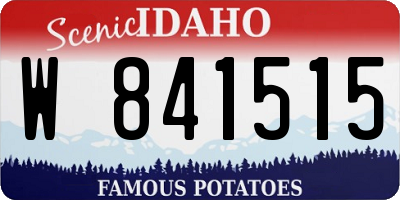 ID license plate W841515