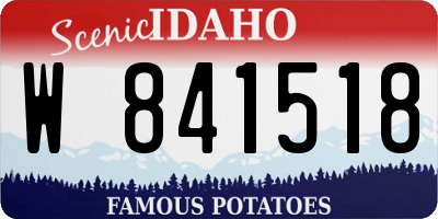 ID license plate W841518