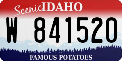 ID license plate W841520