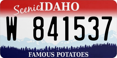 ID license plate W841537