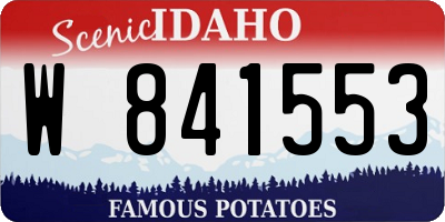 ID license plate W841553