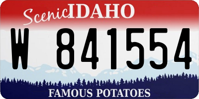 ID license plate W841554
